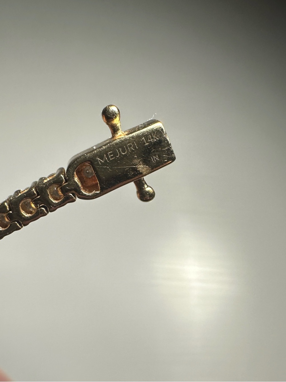 Mejuri Gold Diamond Tennis Bracelet - Picture 3 of 6